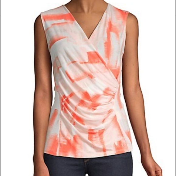 DKNY - Ruched Sleeveless Top - Picture 2 of 7